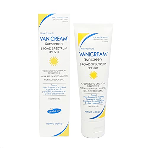 Vanicream Sunscreen Broad Spectrum SPF 50+, 3 Ounce