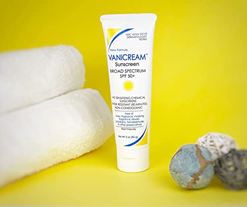 Vanicream Sunscreen Broad Spectrum SPF 50+, 3 Ounce
