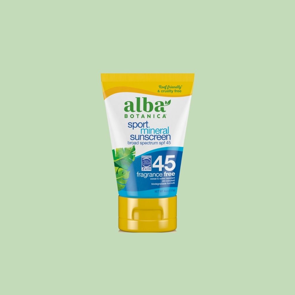 Alba Botanica Mineral Sunscreen SPF 45 4oz